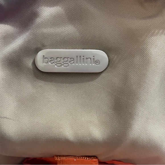 Baggallini Metro Convertible Backpack Nylon Rust Orange Red - Picture 10 of 12